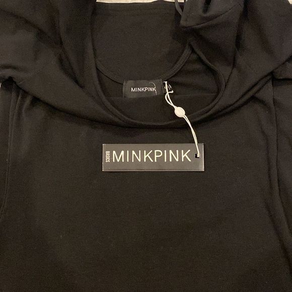 NWT. Mink Pink Black Scoop Neck Maxi Dress - Picture 5 of 6